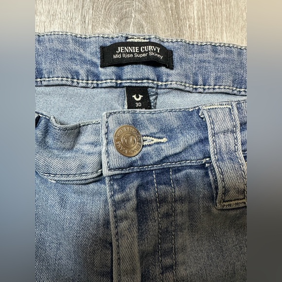 True Religion Jennie Curvy Mid Rise Super Skinny Women’s size 30 - Picture 4 of 8